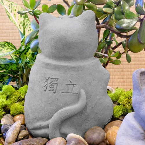 Garden Cat Meditation Statue - Image 4