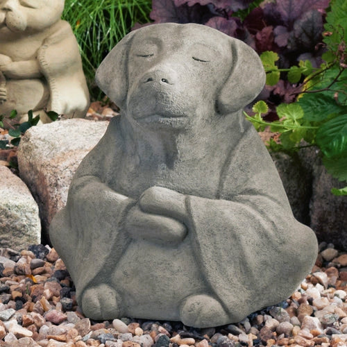 Garden Dog Meditation Statue - Image 4