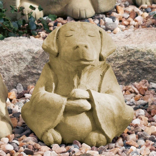 Garden Dog Meditation Statue - Image 7