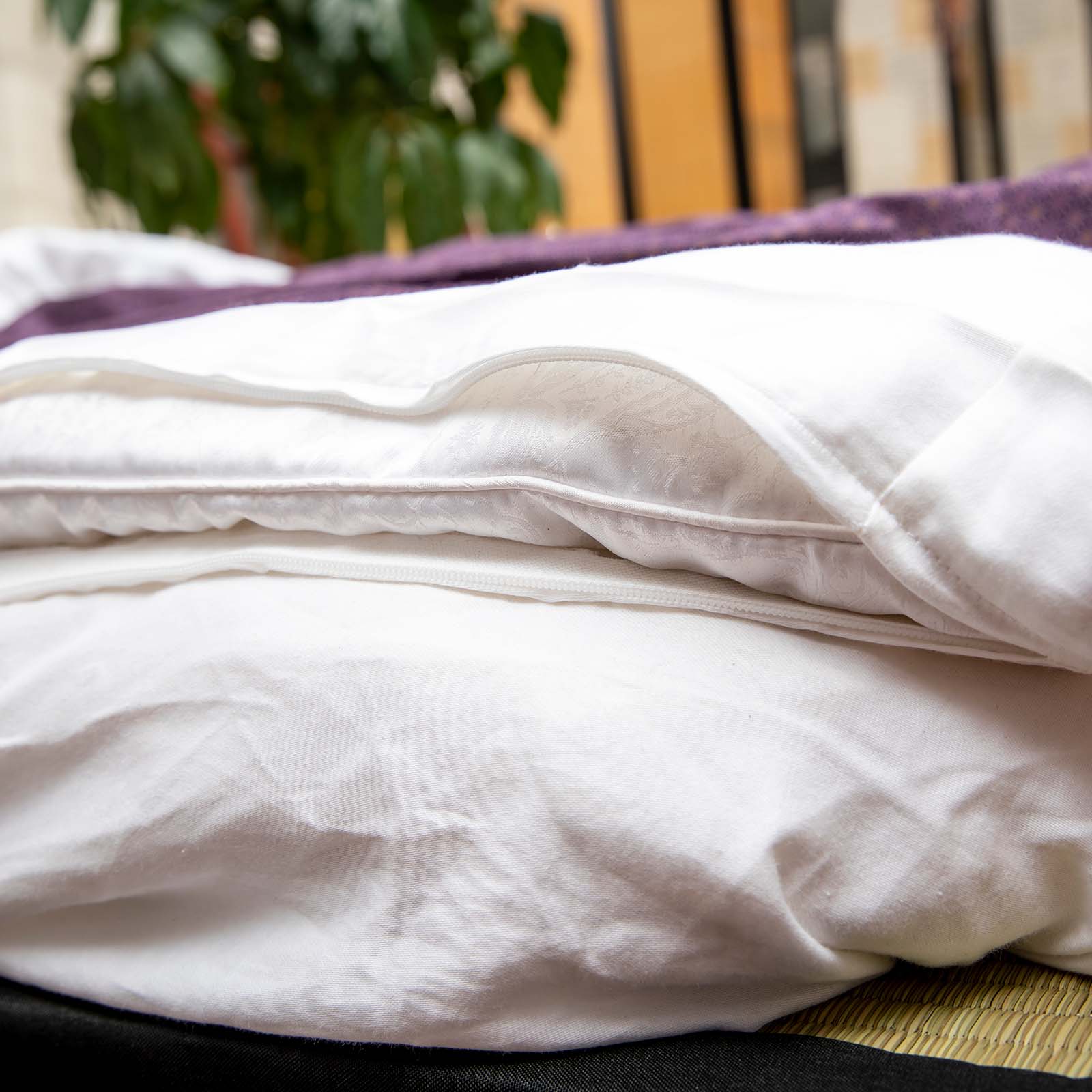 J-Life Asa No Ha Purple Custom Kakefuton with Removable Cover - Image 10