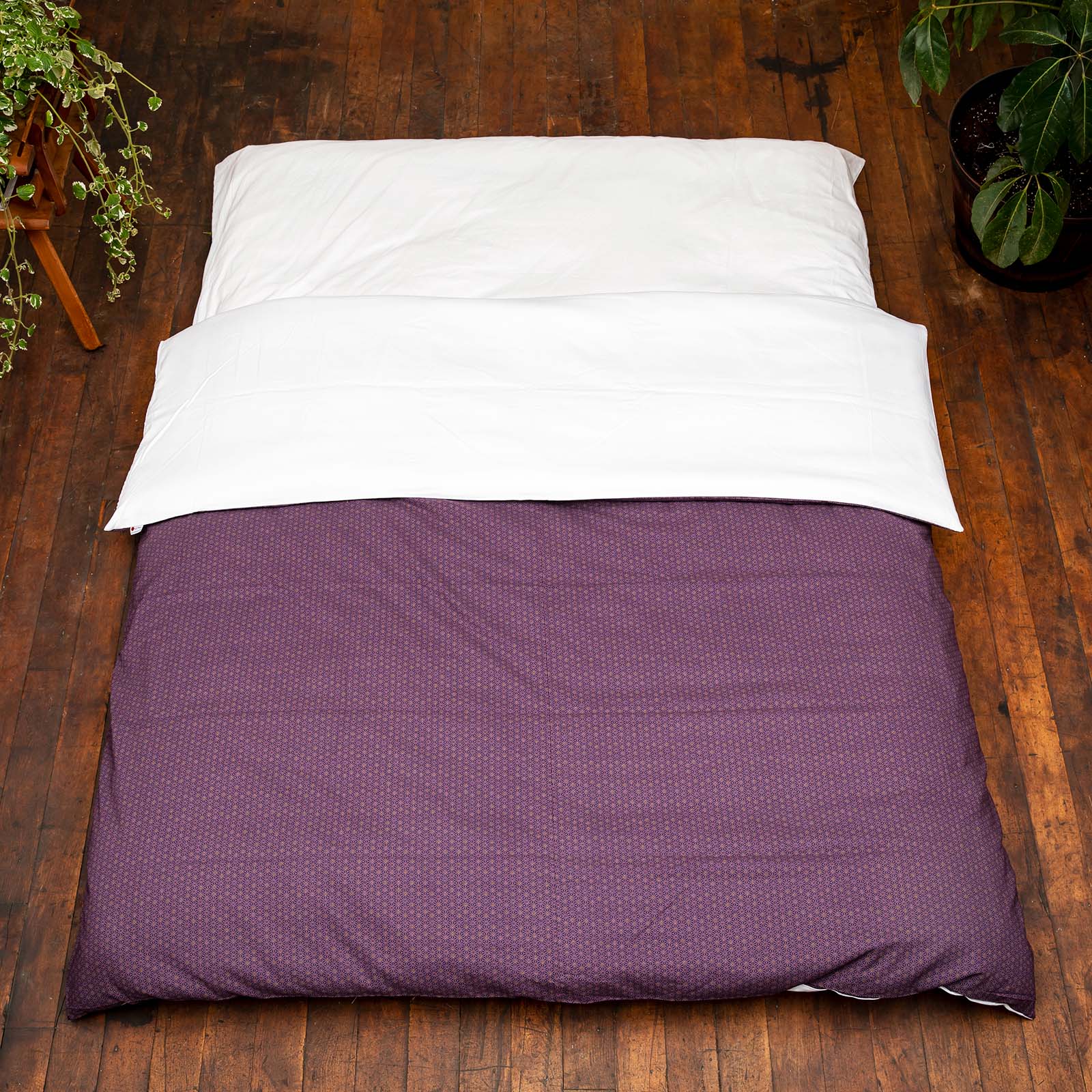 J-Life Asa No Ha Purple Custom Kakefuton with Removable Cover - Image 6