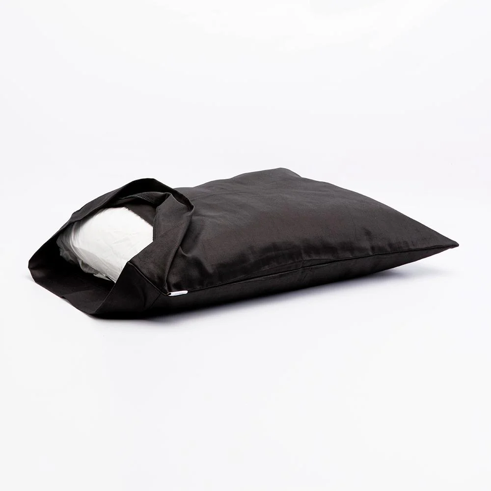 J-Life Black Sateen Pillowcase - Image 3