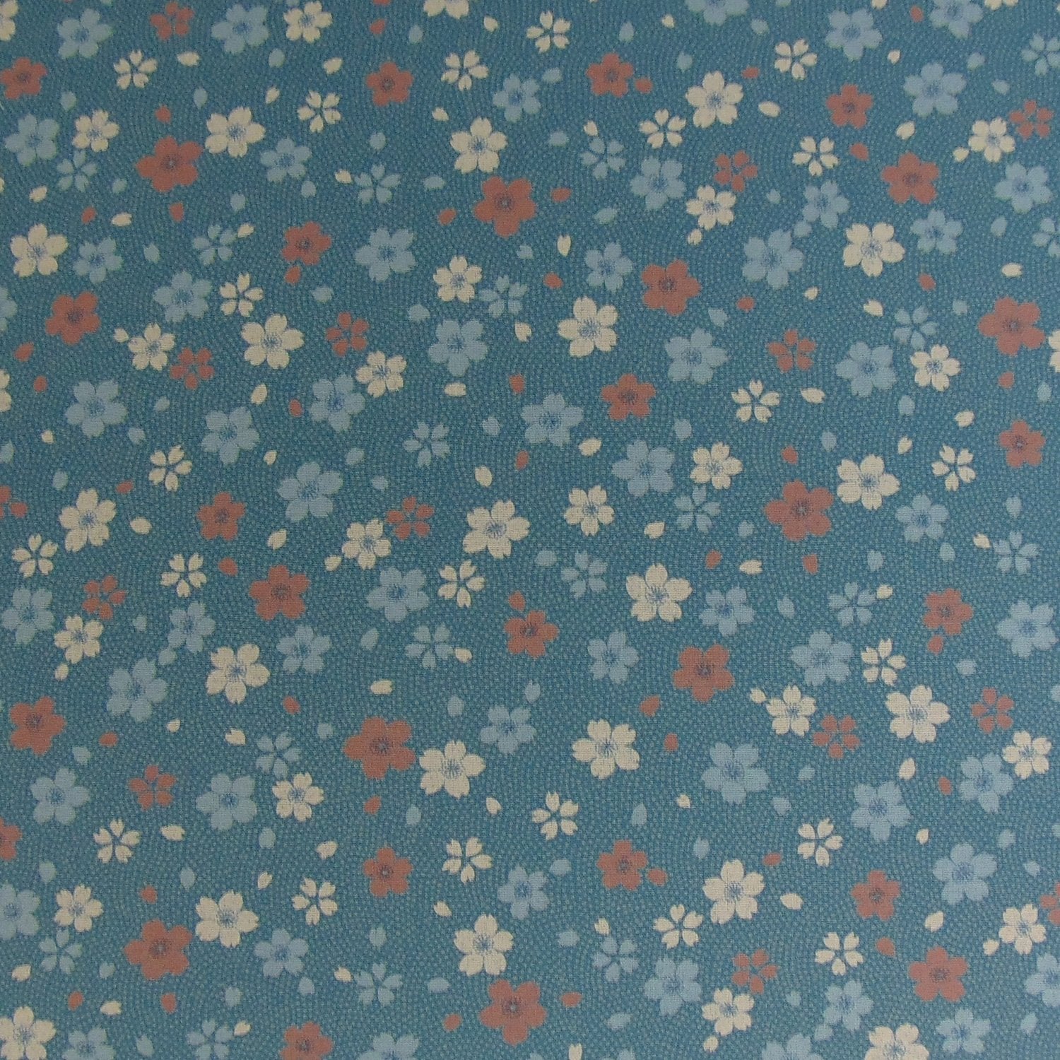 J-Life Cherry Blossom Blue Zabuton Floor Pillow - Image 3