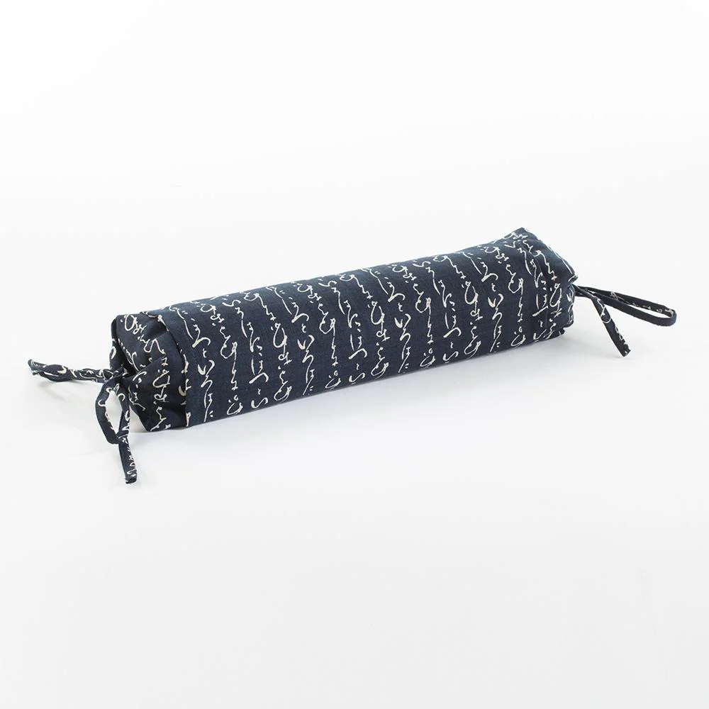 J-Life Kanji Black Buckwheat Hull Pillow - Image 3