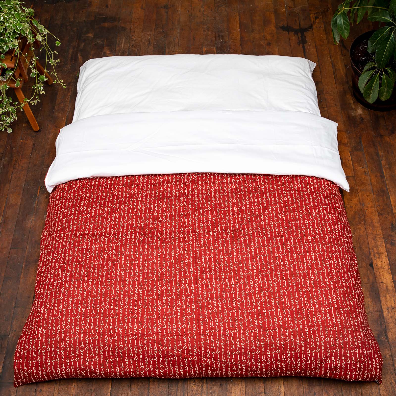 J-Life Kanji Red Custom Kakefuton with Removable Cover - Image 6