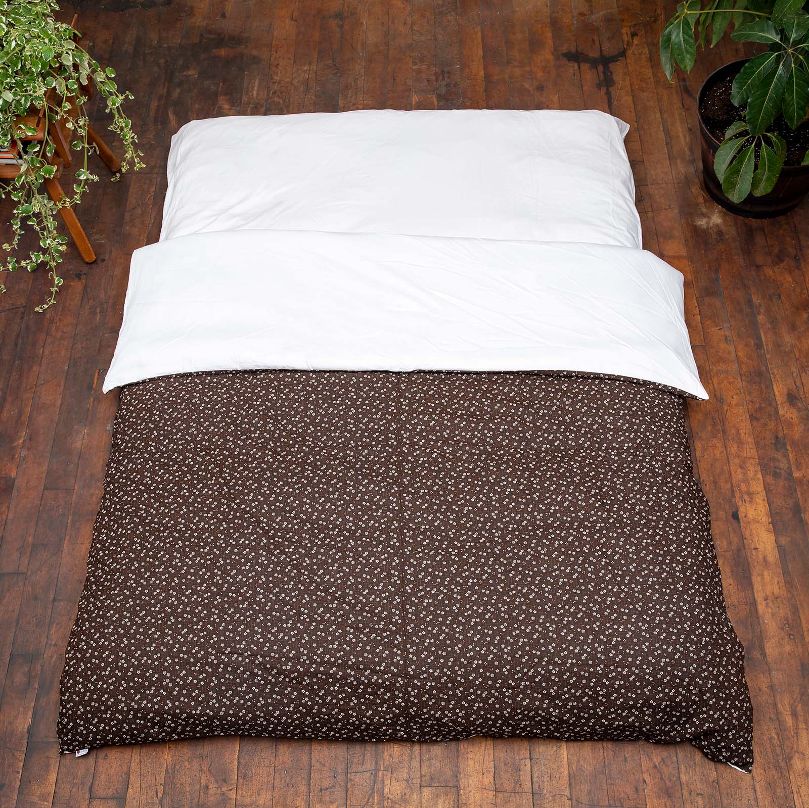 J-Life Sakura Brown Custom Kakefuton with Removable Cover - Image 4