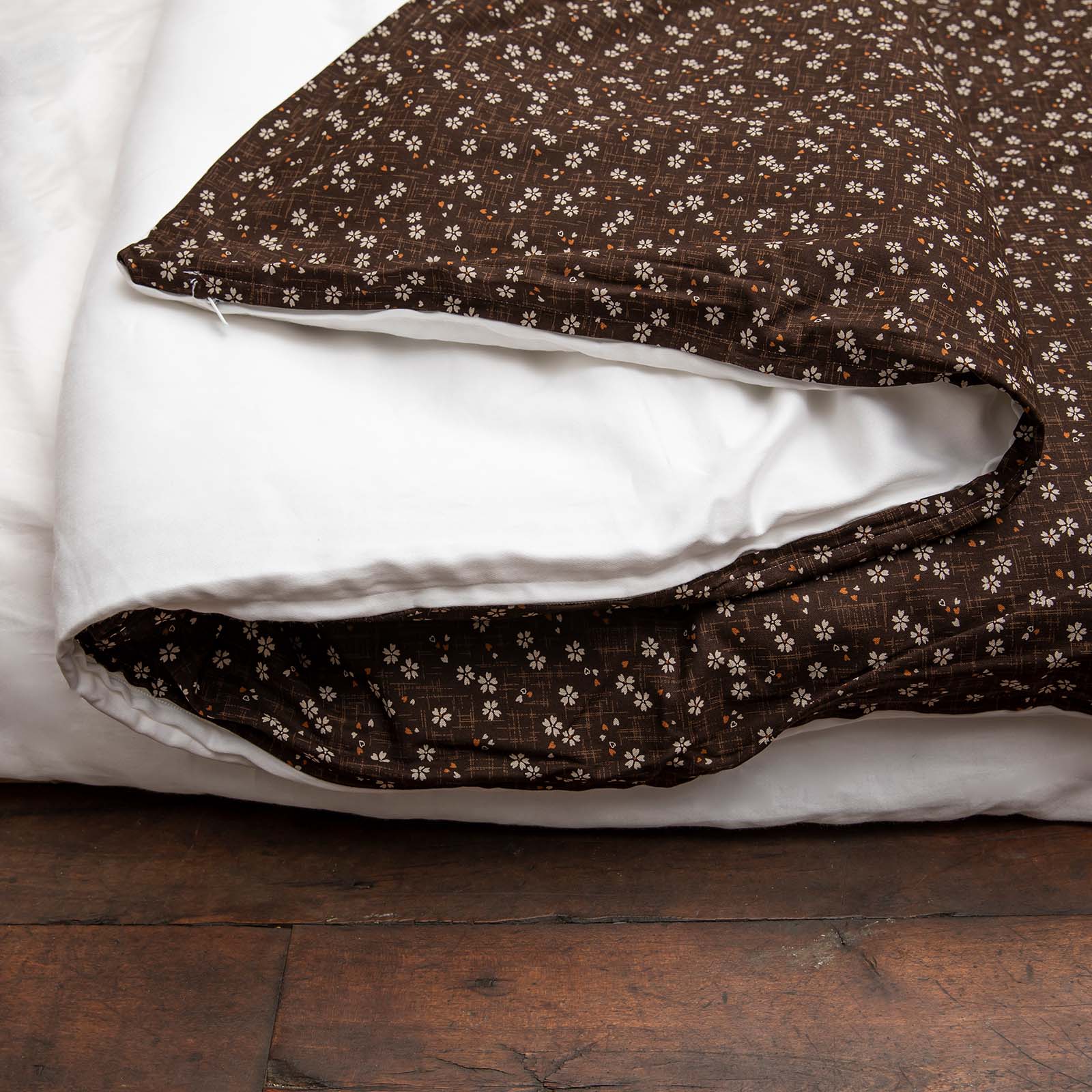 J-Life Sakura Brown Custom Kakefuton with Removable Cover - Image 5