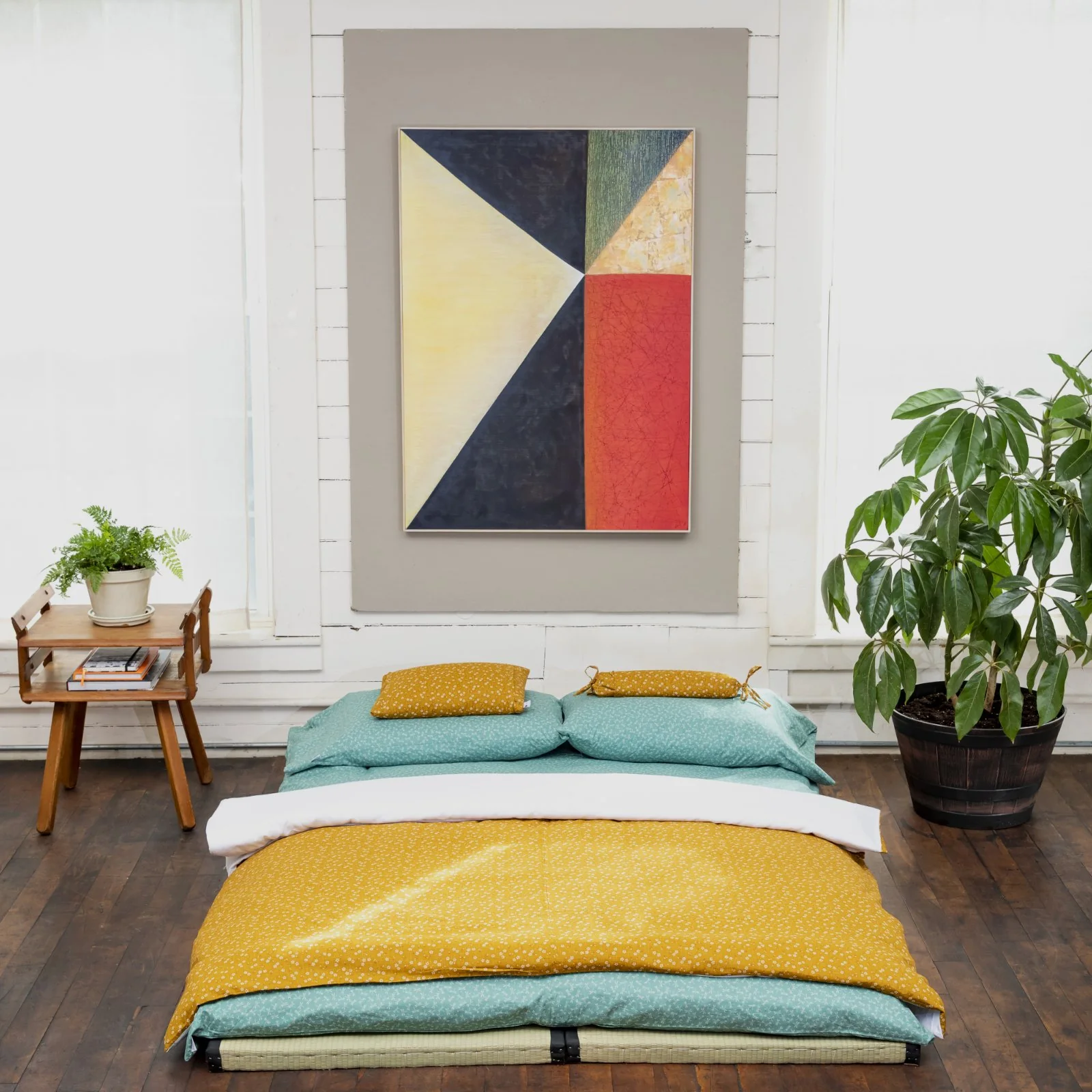 J-Life Sakura Gold Custom Kakefuton with Removable Cover - Image 4