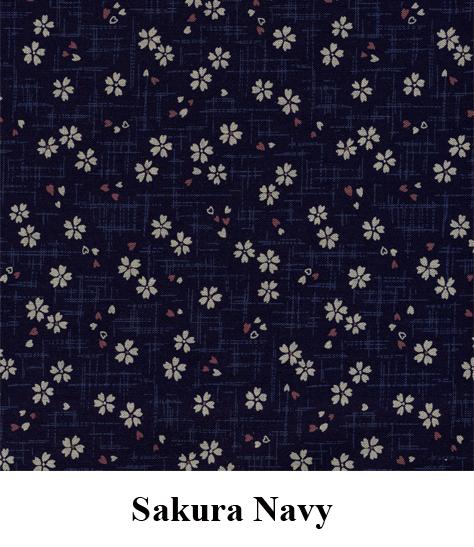 J-Life Sakura Navy Custom Kakefuton with Removable Cover - Image 7