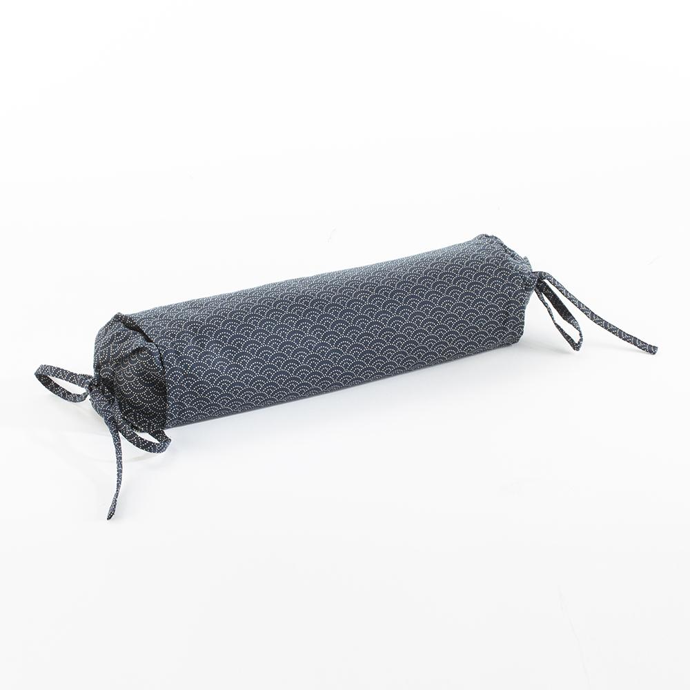 J-Life Seikai Ha Navy Buckwheat Hull Pillow - Image 3