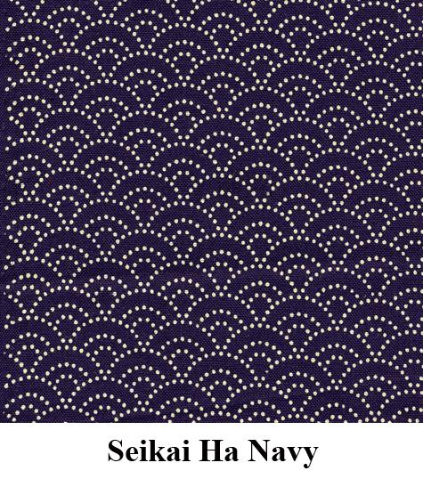 J-Life Seikai Ha Navy Zabuton Floor Pillow - Image 3