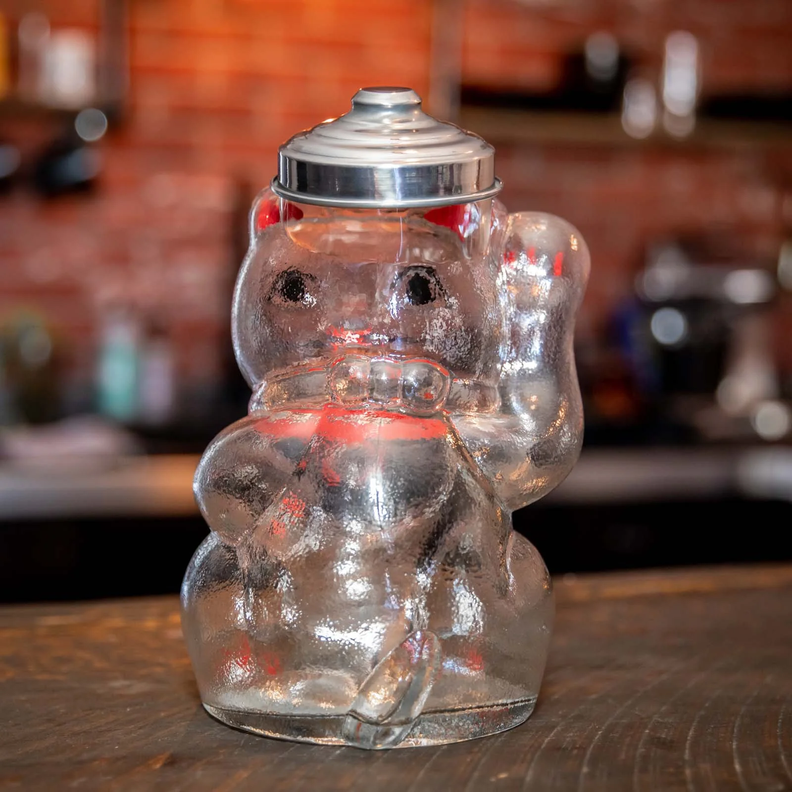 Glass Maneki Neko Jar - Image 4