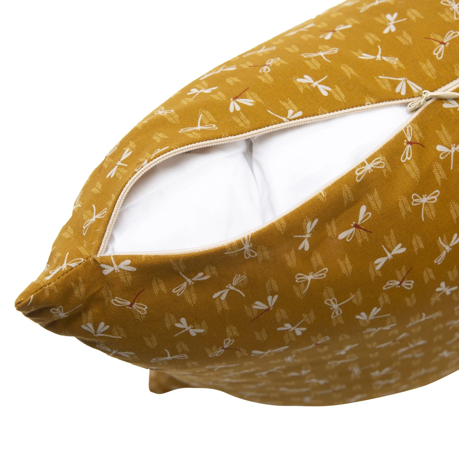 Sakura Gold Throw Pillow - Image 3