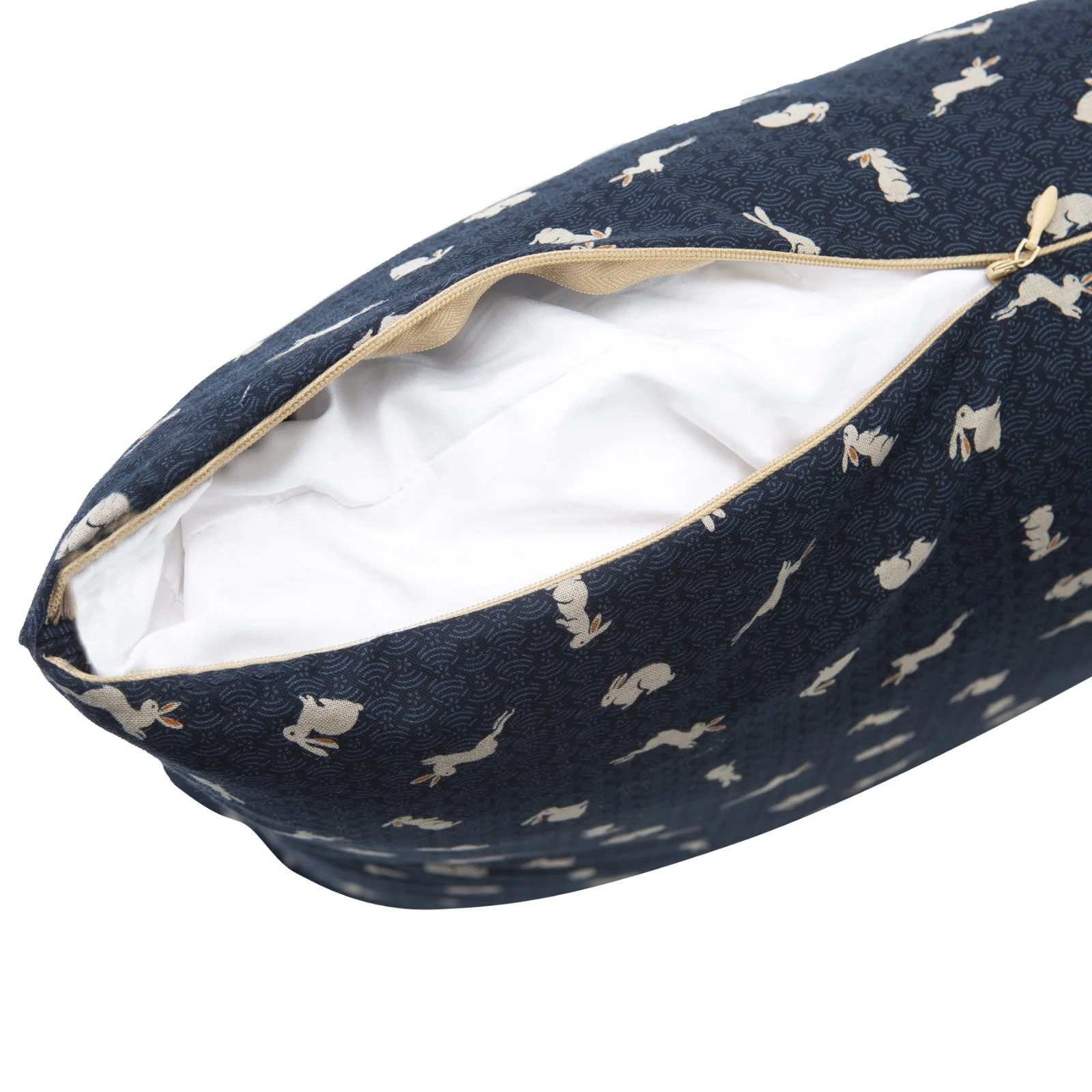 Usagi Navy Throw Pillow - Image 4